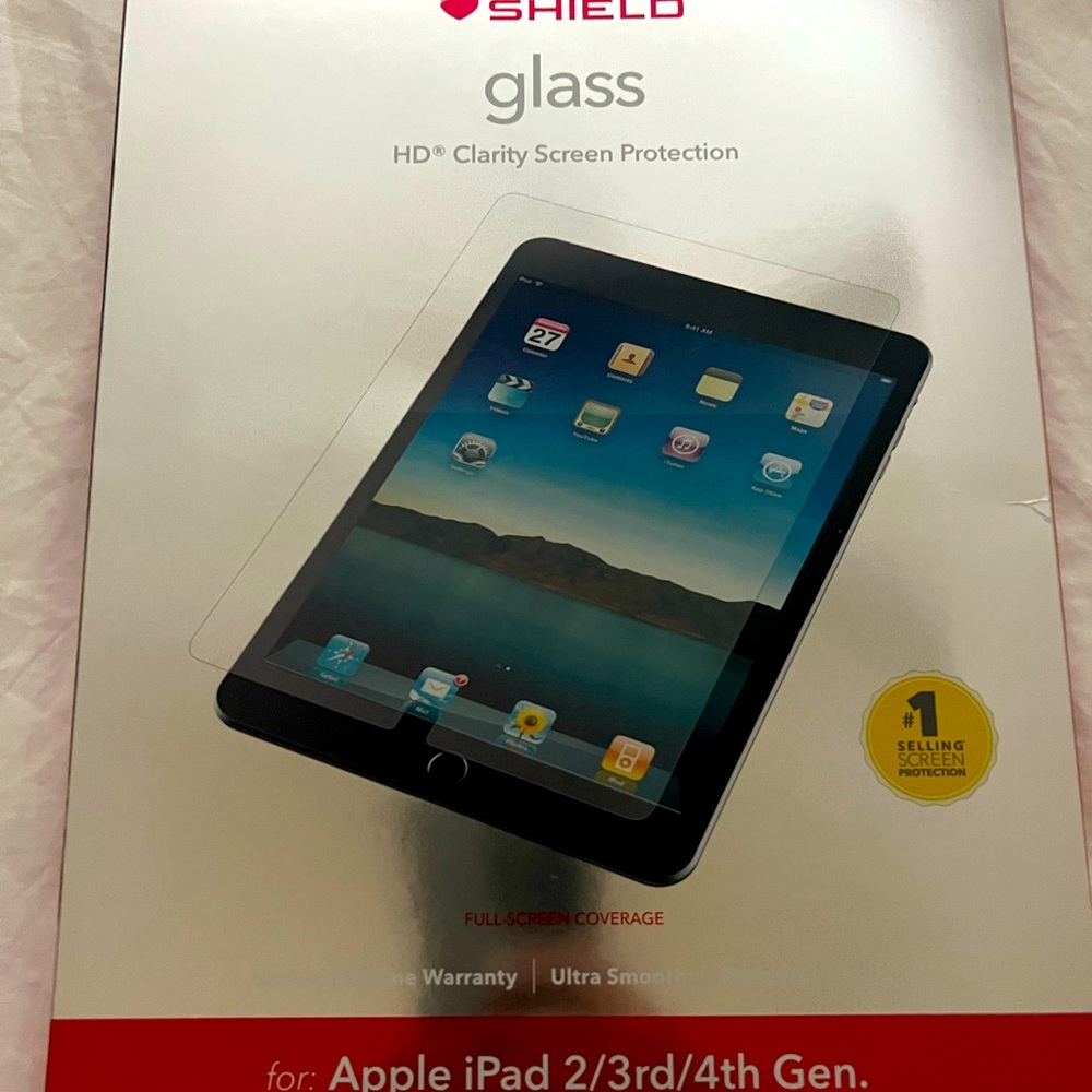 iPad glass screen cover
